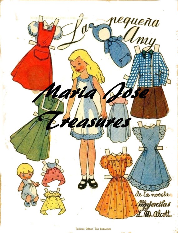 little women paper dolls