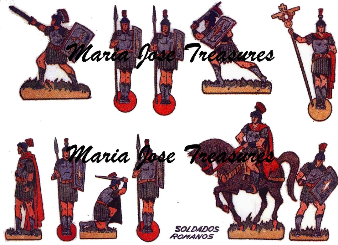 Vintage Roman Soldiers Paper Dolls Digital Download - Etsy