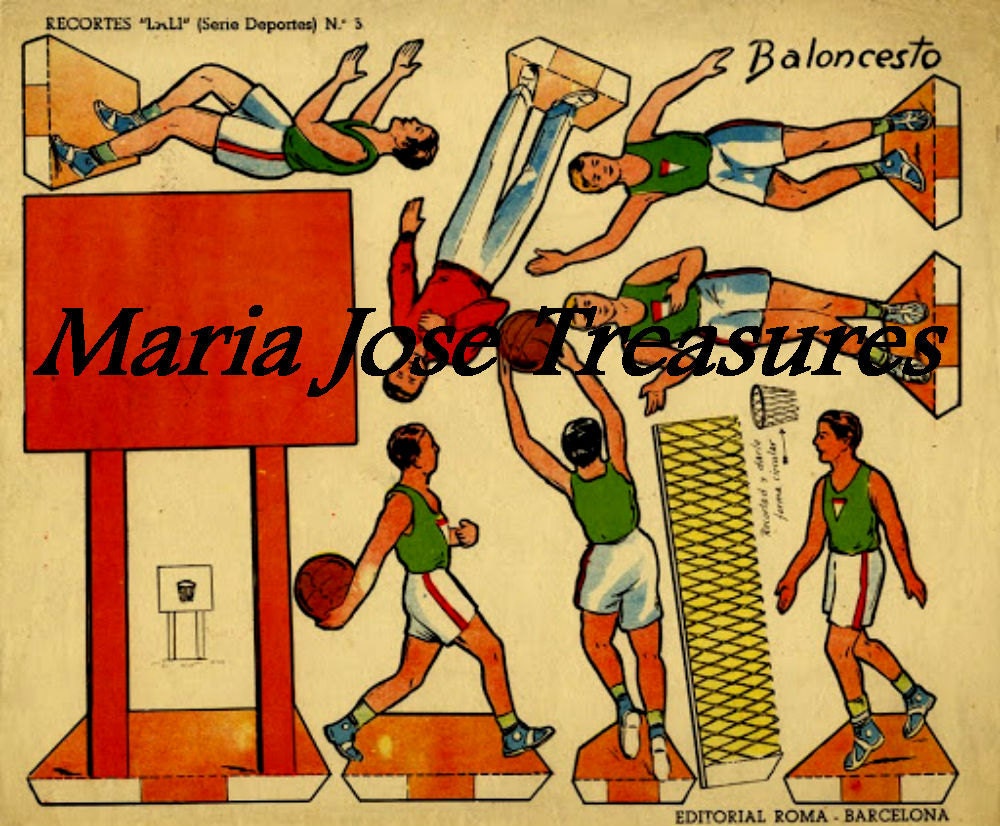 Vintage Basketball Paper Dolls Digital Download - Etsy