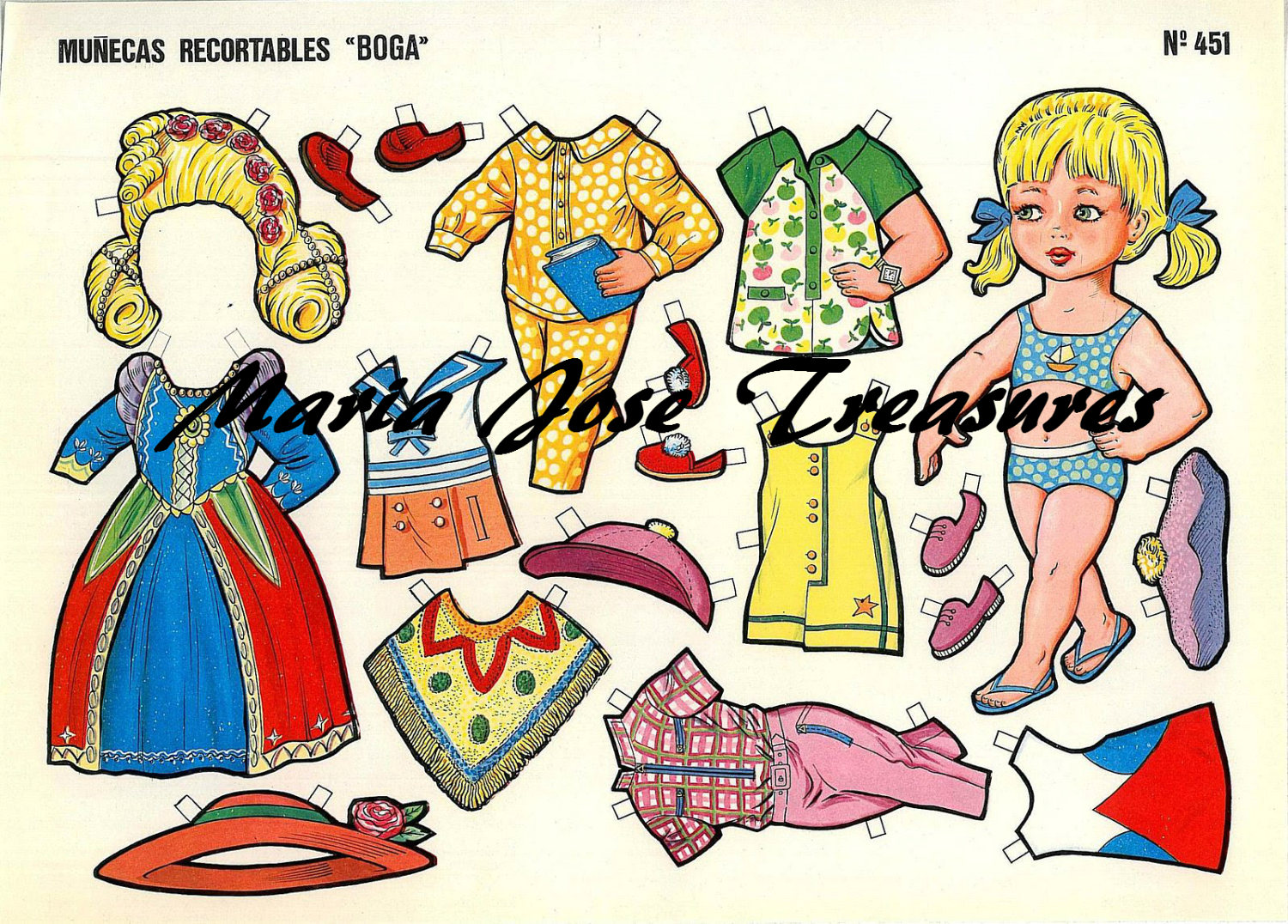 Vintage Spanish Paper Dolls With Period Dress Digital Download - Etsy