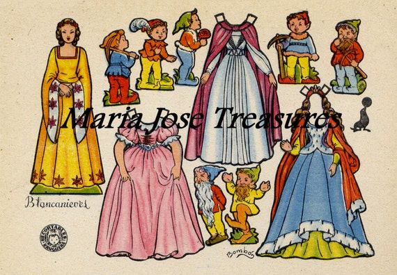 snow white paper doll