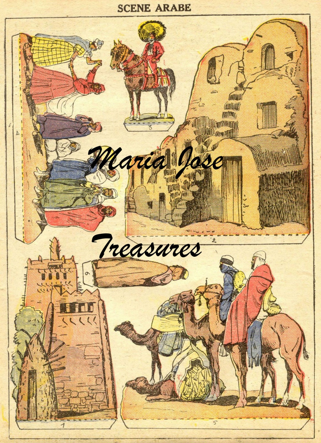 Vintage Arab Scene Paper Dolls Digital Download - Etsy Australia