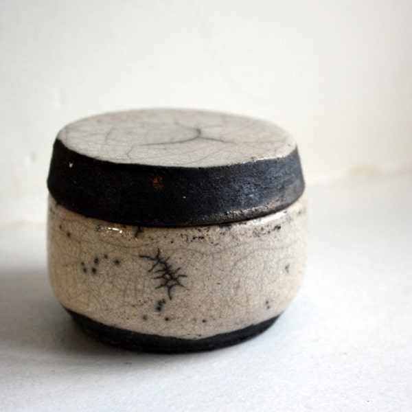 Raku salt bowl