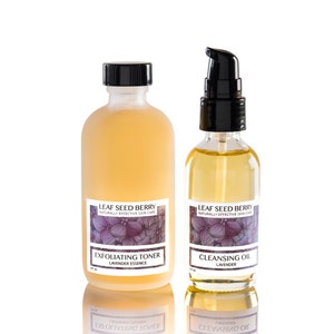 Peeling Gesichtswasser + Reinigungsöl, Gesichtspflege, Bio-Hautpflege, Gesichtsreiniger, Gesichtswasser, natürliche Hautpflege, bei Akne