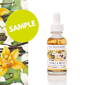 MUESTRA Suero facial con aceite de vainilla, cuidado de la piel vegano, cuidado de la piel totalmente natural, suero facial, cuidado de la piel orgánico, aceite de aromaterapia
