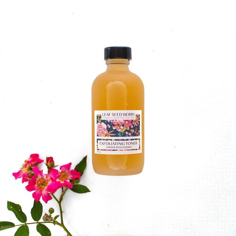 Exfoliating Rose Face Toner Natural Skincare Facial Toner Etsy