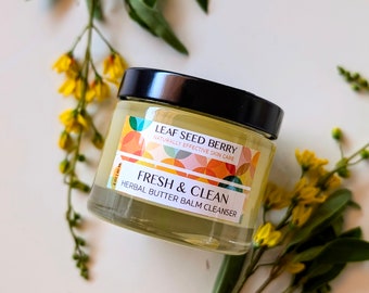Herbal Butter Balm Cleanser, Organic Face Cleanser, Natural Facial Cleanser, Natural Skincare, Organic Skincare, Face Balm