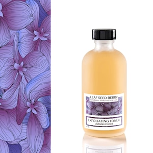 Lavender Exfoliating Toner, Face Toner, Natural Facial Toner, Hydrating Toner, Acne Toner, Acne Skincare, Oily Skin Toner, Brightening Toner