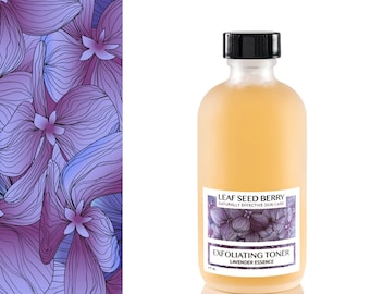 Lavender Exfoliating Toner, Face Toner, Natural Facial Toner, Hydrating Toner, Acne Toner, Acne Skincare, Oily Skin Toner, Brightening Toner