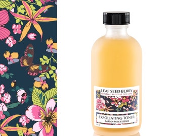 Tónico facial exfoliante de rosas, tónico facial para el acné, tónico natural, tónico hidratante, tónico para piel grasa, tónico facial iluminador.