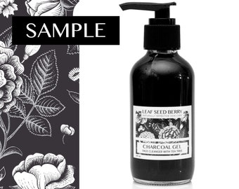 SAMPLE Charcoal & Tea Tree Face Cleanser, Natural Skincare, Tea Tree Face Wash, Acne Skincare, Facial Cleanser, Herbal Skincare