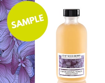CAMPIONE Tonico viso esfoliante alla lavanda, tonico viso vegano, cura della pelle completamente naturale, cura della pelle biologica, cura della pelle a base di erbe, esfoliazione