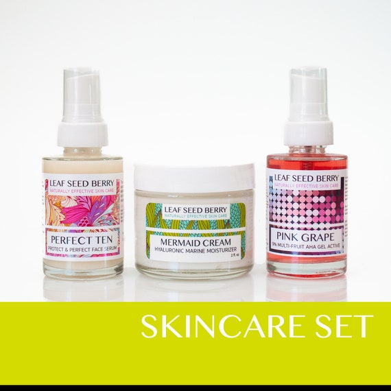 Skin Perfecting Skincare Set Vegan Skincare Face Serum - Etsy