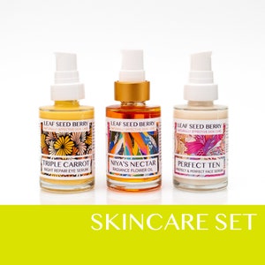 Skin Revitalizing Skincare Set, Vegan Skincare, Face Serum, Organic Eye Cream, Natural Moisturizer, Organic Skincare Set, Spa Gift Set