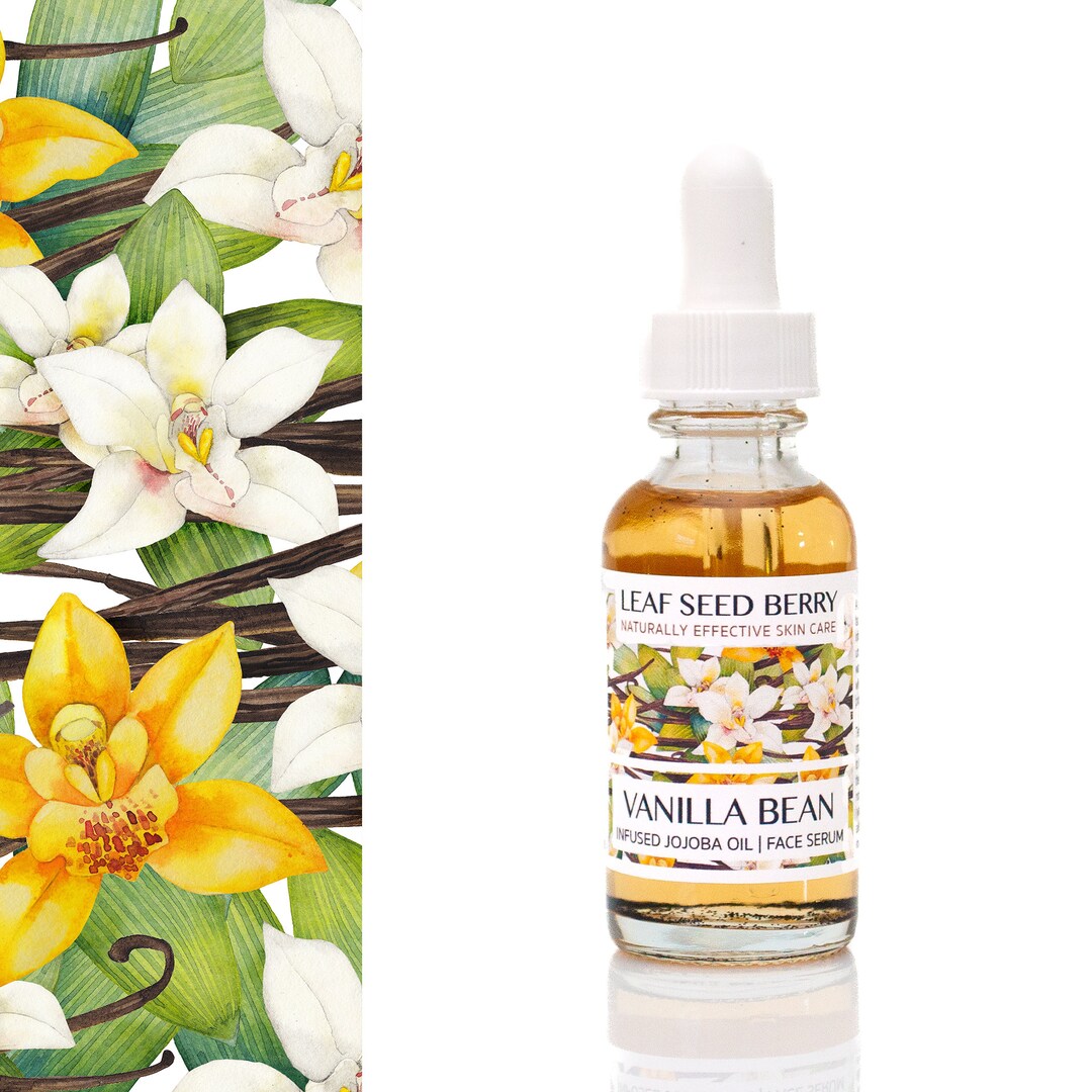 Vanilla Bean Infused Face Oil Serum, Facial Moisturizer, Organic Facial