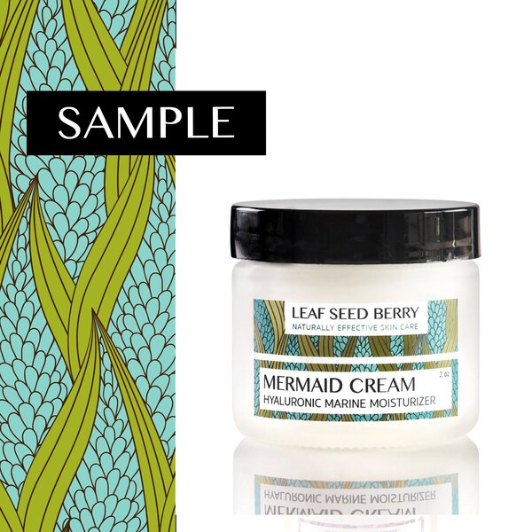 SAMPLE Mermaid Cream Face Cream, Natural Skincare, Vegan Cream, Organic Moisturizer, Face Lotion, Vegan Moisturizer, Gifts for Her