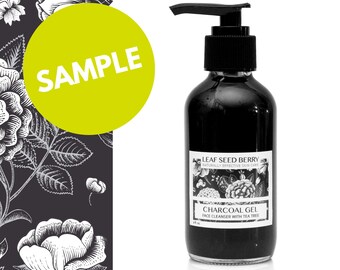 SAMPLE Charcoal & Tea Tree Face Cleanser, Natural Skincare, Tea Tree Face Wash, Acne Skincare, Facial Cleanser, Herbal Skincare