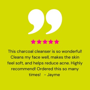 Charcoal & Tea Tree Face Cleanser, Acne Cleanser, Cleanser for Oily Skin, Acne Skincare, Natural Skincare for Men, Men's Facial Cleanser bild 5