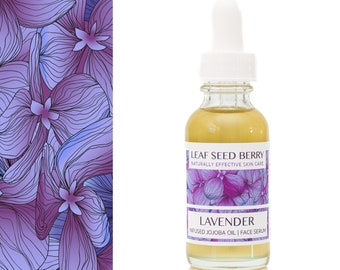 Lavender Infused Jojoba Facial Oil, Face Serum, Facial Serum, Aromatherapy Face Oil, Lavender Oil, Lavender Moisturizer, Vegan Skincare