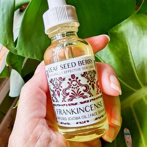 Frankincense Infused Oil Face Serum, Natural Skincare, Organic Skincare, Organic Serum, Face Moisturizer, Skincare Products