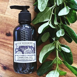 Charcoal & Tea Tree Face Cleanser, Acne Cleanser, Cleanser for Oily Skin, Acne Skincare, Natural Skincare for Men, Men&#39;s Facial Cleanser