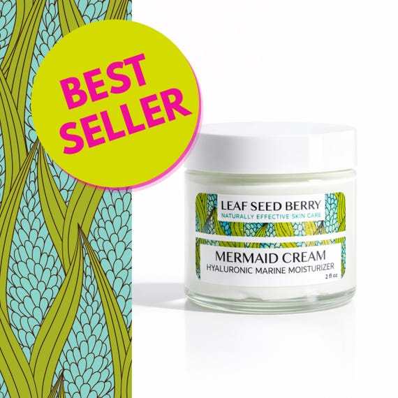 Mermaid Cream Face Cream, Organic Face Moisturizer, Natural Skincare, Vegan Skincare, Vegan Facial Cream, Night Cream, Vegan Skin Cream