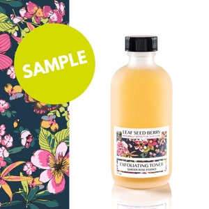 SAMPLE Rose Essence Exfoliating Facial Toner, Organic Skincare, Rose Water, Vegan Skincare Rosewater Toner, Natural Skincare, Aromatherapy