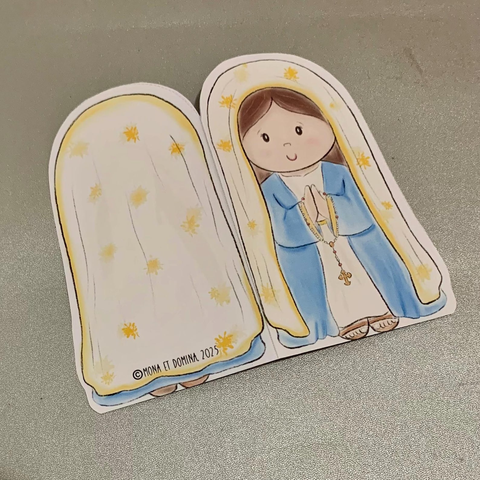 Hail Mary Catholic Prayer Interactive Coloring Page Bookmark Craft ...