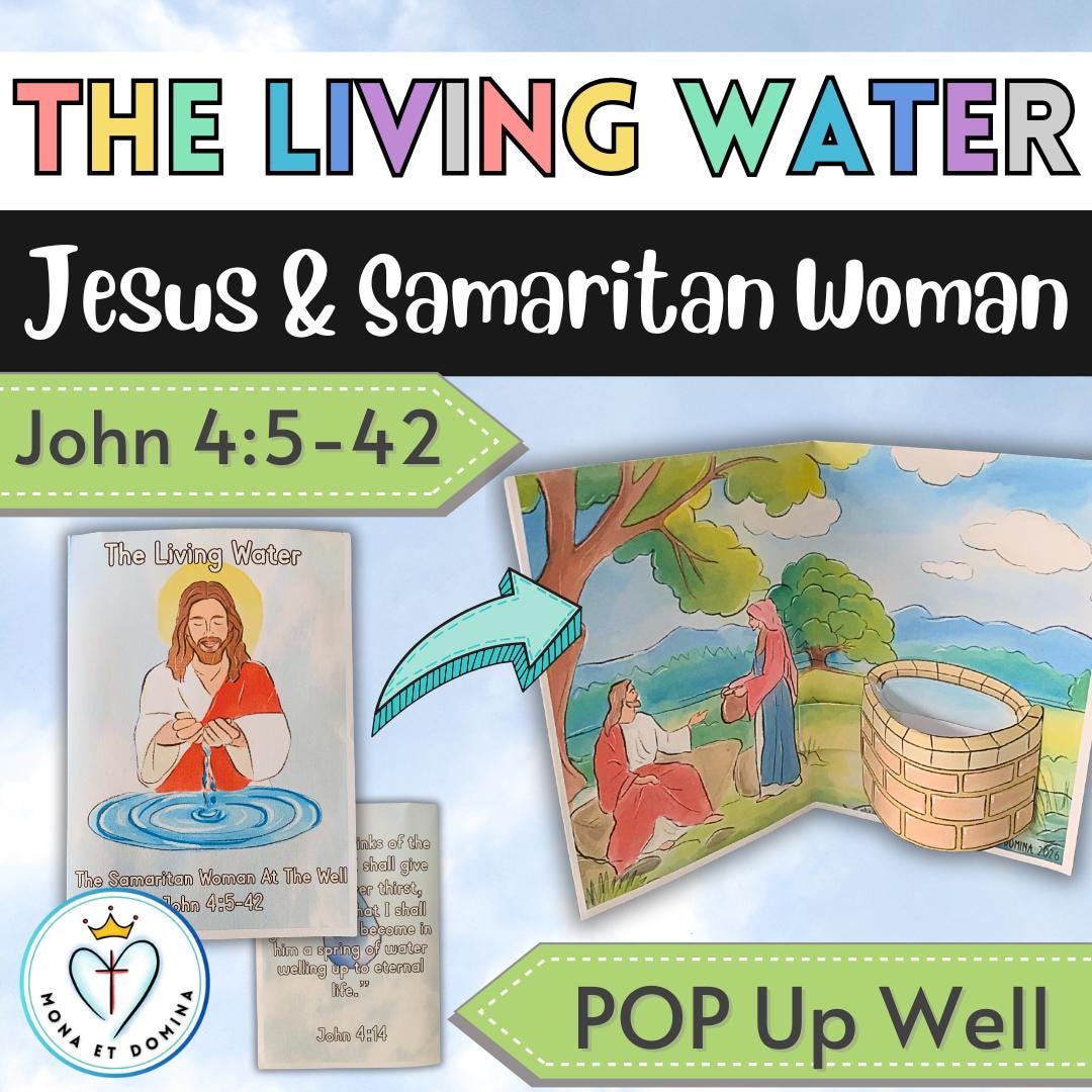 Jesus the Living Water Samaritan Woman at the Well Bible Lesson ...
