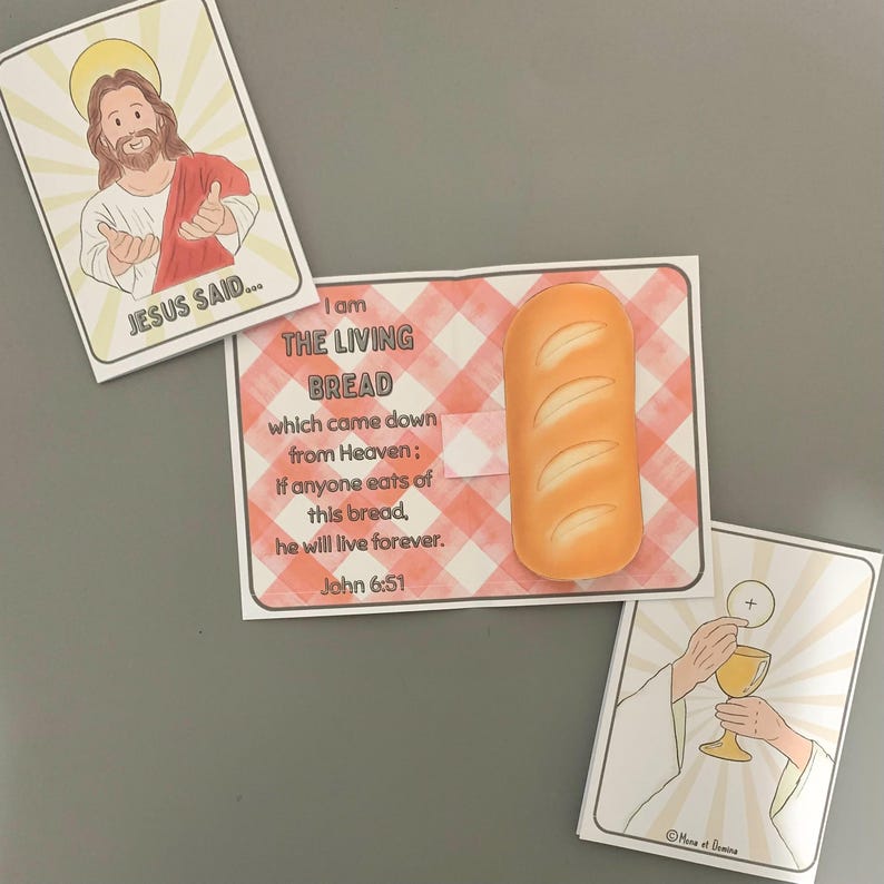 Jesus I Am the Bread of Life the Living Bread Bible Lesson Coloring ...