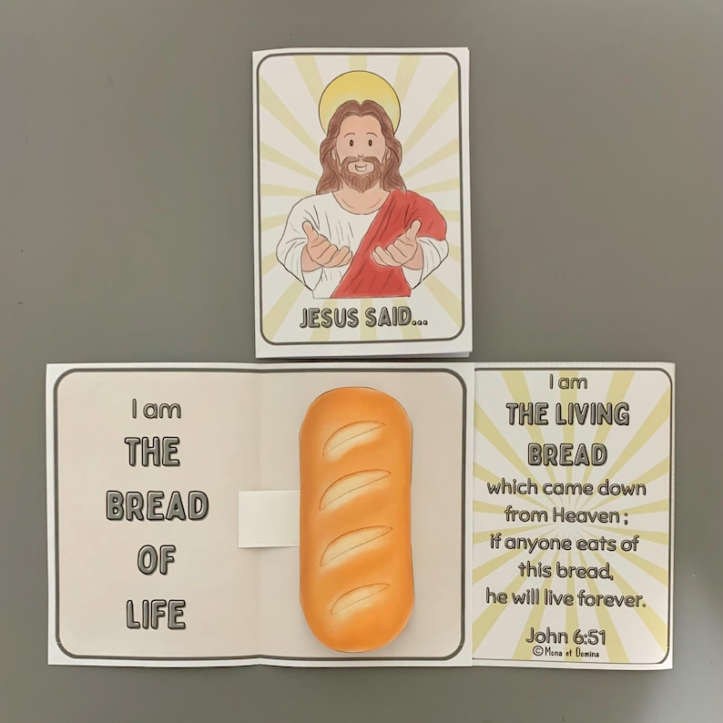 Jesus I Am the Bread of Life the Living Bread Bible Lesson Coloring ...