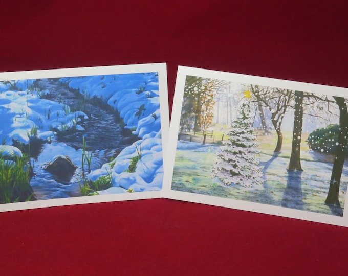 Featured listing image: Christmas in Hampden Park, single or pack of 6 cards