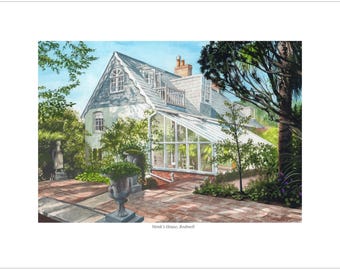 Monk's House Print, signed by artist