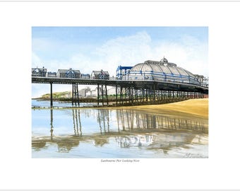Eastbourne Pier Looking West, signed print