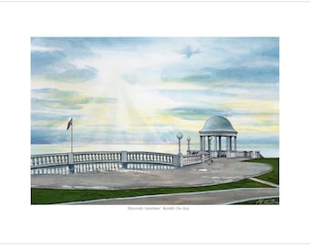 Heavenly Sunshine, Bexhill Seafront, Signed Print