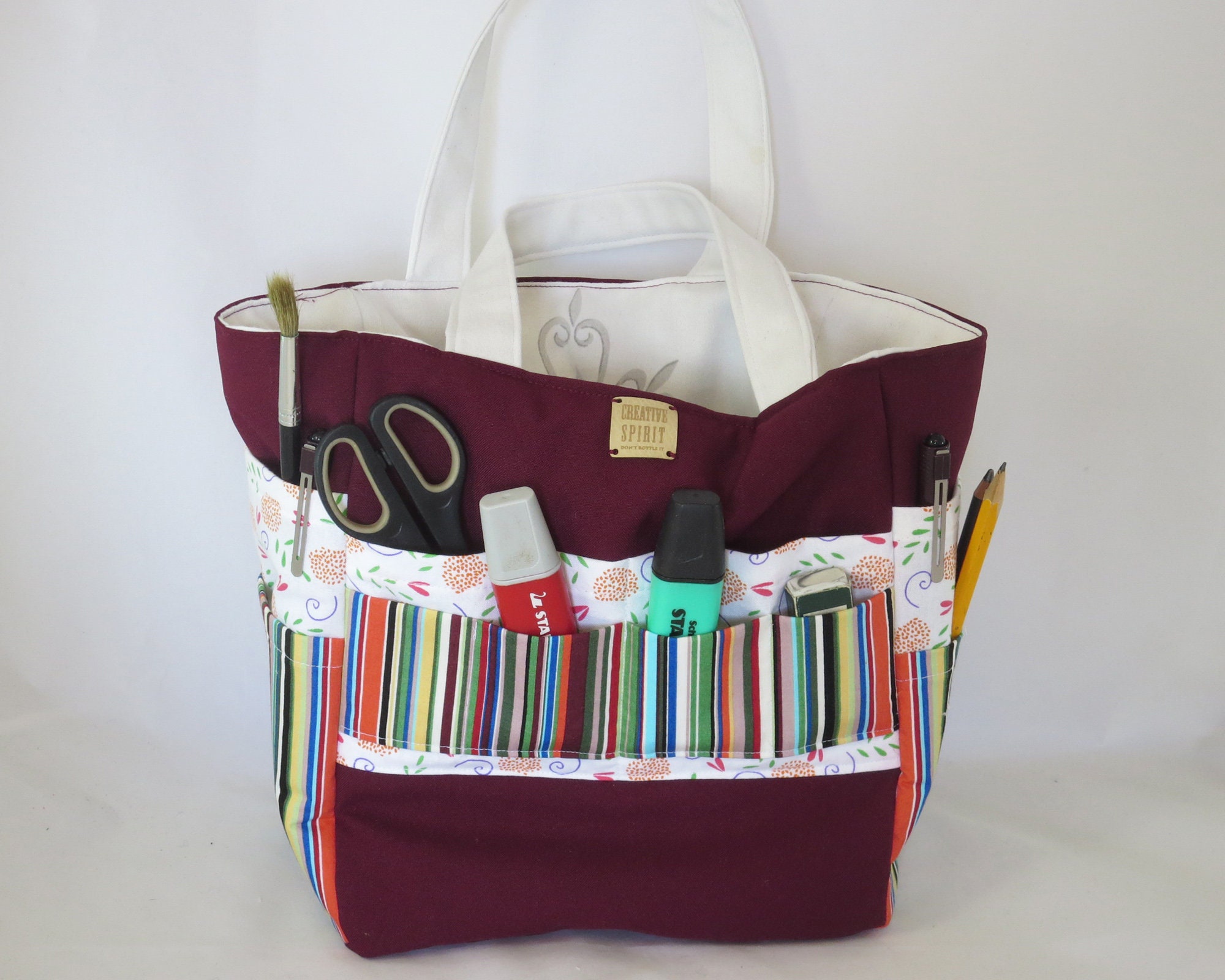 Large Creative Project Bag, Project Bag, Craft Supplies Bag, Craft Tools  Storage Bag, Extra Large Pencil Case, Craft Tote Bag 