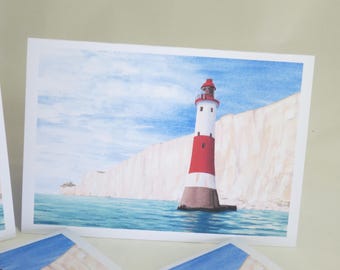 Beachy Head Lighthouse Greetings Card