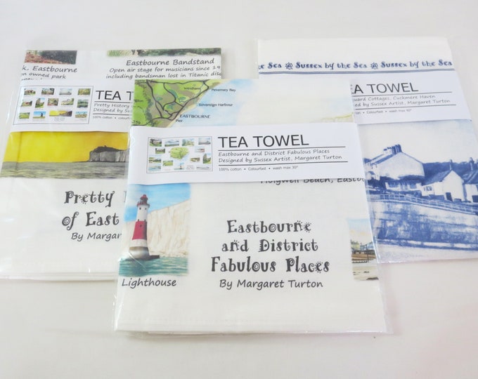 Featured listing image: Pack of 3 Sussex Tea Towels