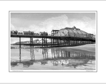 Eastbourne Pier 2014, A3 black and white print