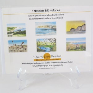 Juego de Notelets, Cuckmere Haven y Seven Sisters, paquete de 6