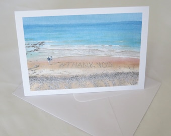 Thank You Card, Pebbles on the Beach