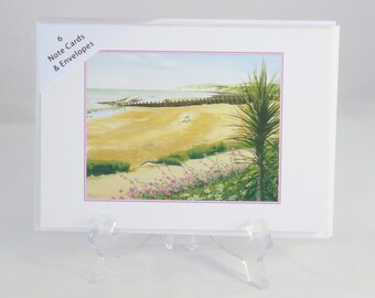 Pack of 6 Eastbourne Beach Note Cards