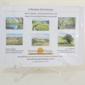 Notelets, Sussex Countryside Set, pack of 6