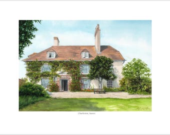 Charleston Farmhouse Print, signed by artist