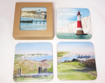 South Coast Coasters, Pack of 4, Mixed Scenes