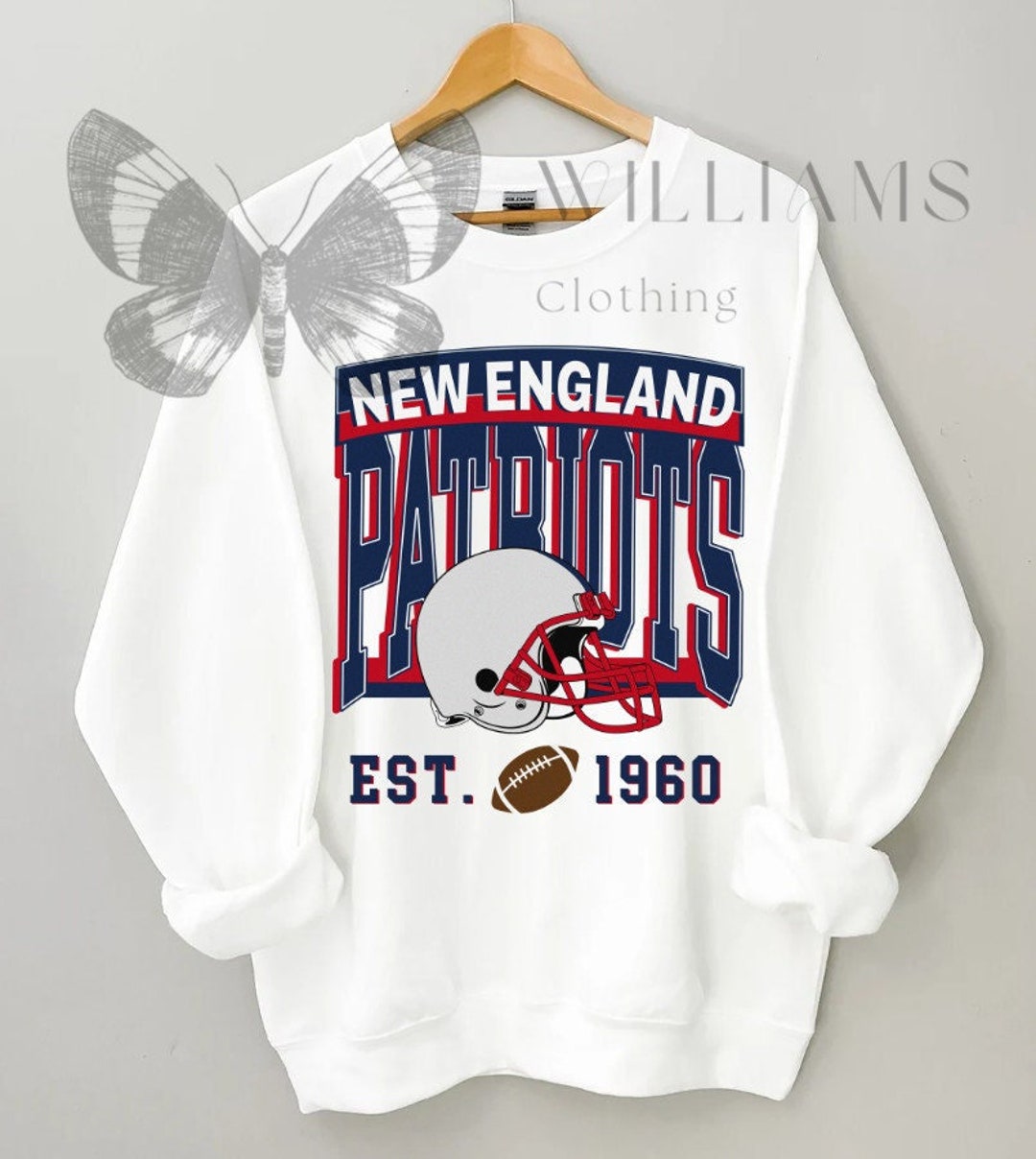 New England Football Shirt New England Shirt New England Fan Etsy