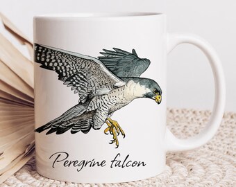 Mok slechtvalk: originele vogelillustratie, cadeau Birder