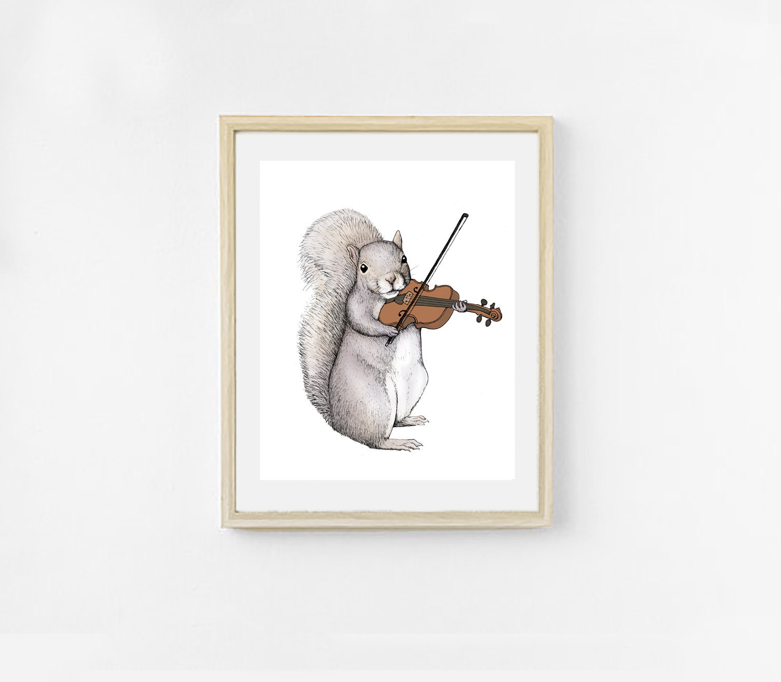Printable Bluegrass Art Print Set of 5. Cute Animal Prints. Musical ...