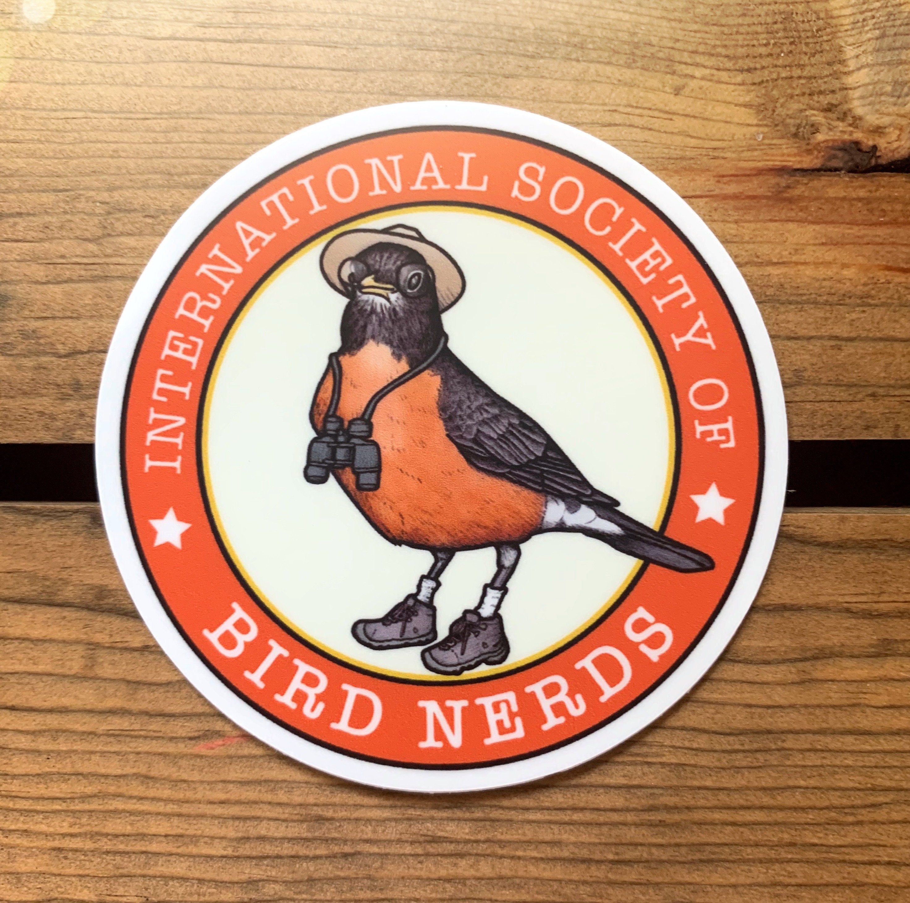 Bird Nerd Vinyl Sticker. Birding Bumper Sticker. Bird Lover Water ...