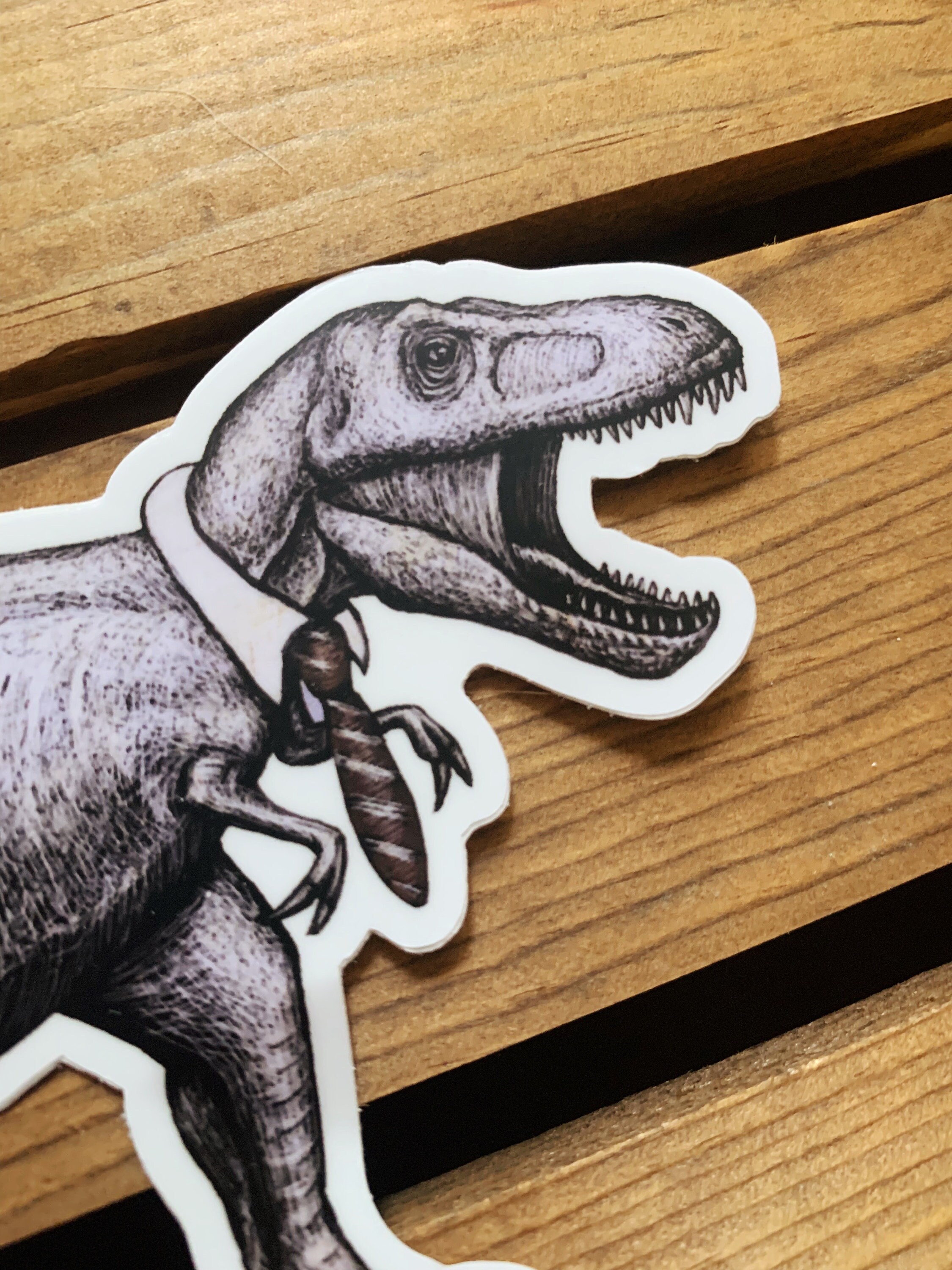 T Rex Ranch Sticker Professional T-rex Vinyl Sticker. Dinosaur Bumper Sticker. Waterproof ...